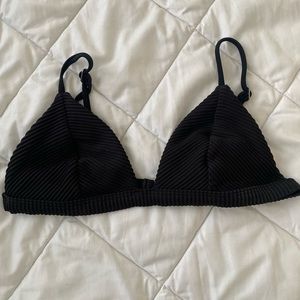 Hollister Black Swim Top Size S